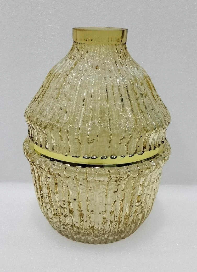 Glass Pot Centre Ring Med 26x6x19cm